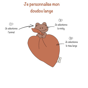 Doudou Lange personnalisé