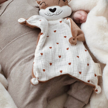 Lola la Loutre - Doudou loutre Personnalisable - Minky Café