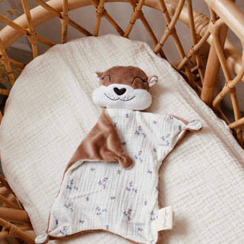 Lola la Loutre - Doudou loutre Personnalisable - Minky Café