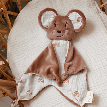 Emy Doudou souris - Doudou personnalisable - Minky Café