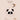 un attache tetine pour enfant panda de couleur chantilly