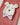 Une chaussette de Noẽl rose avec un ours en décor dessus 