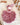doudou personnalisable d'un cochon niché dans une framboise