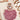 doudou personnalisable d'un lion niché dans une framboise